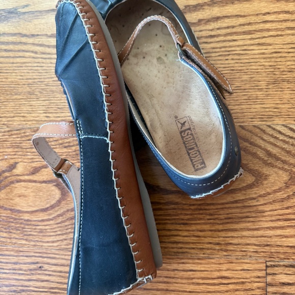 Pikolinos, size 38(8), navy and cognac - Picture 3 of 7